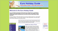 Desktop Screenshot of euroholidayguide.com