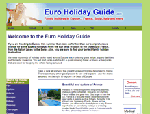 Tablet Screenshot of euroholidayguide.com